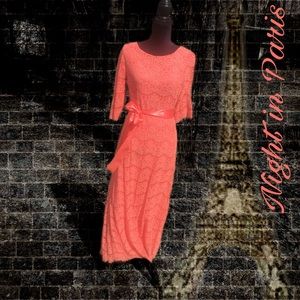 Dainty Jewell's Night In Paris Salmon Dress